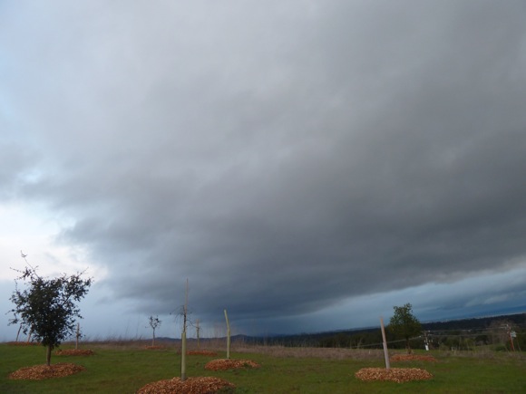 Strange shaped cloud over Big Dish