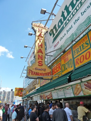 Nathans Hot Dogs at Coney Island