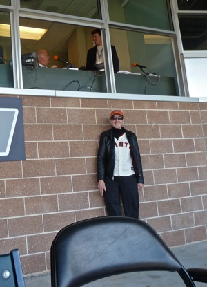 by Giants broadcast booth