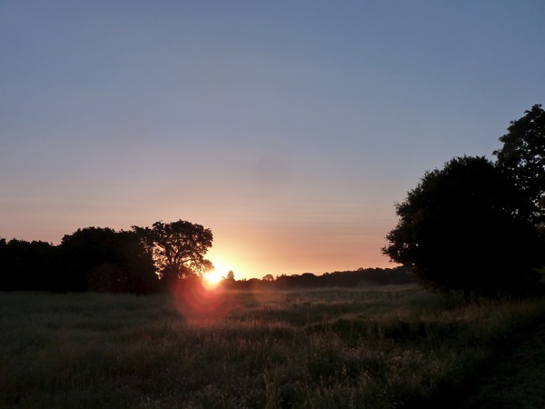 sunrise over Lake Lagunita