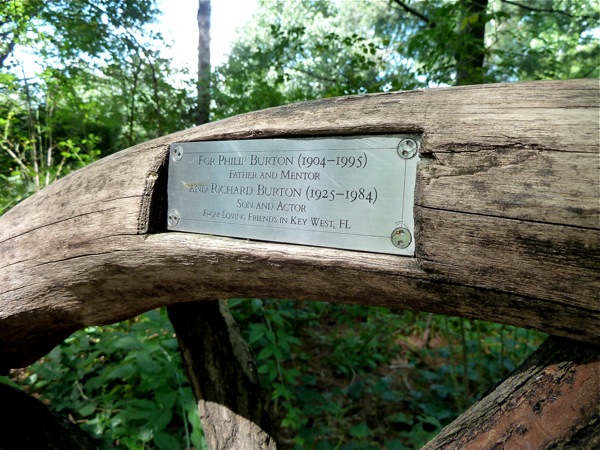 Richard Burton bench in Cental Park